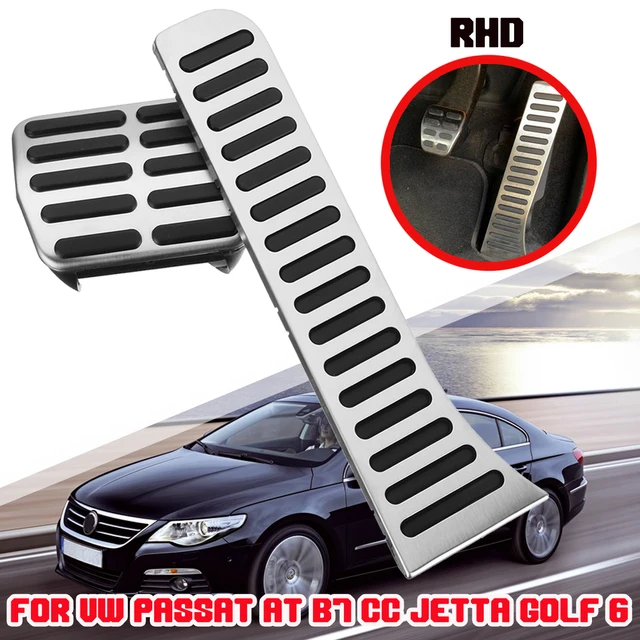 US $8.19 2pcs Car Styling Accelerator Brake Cover Gas Fuel Brake Foot Pedals for VW Passat AT B7 CC Jetta Go