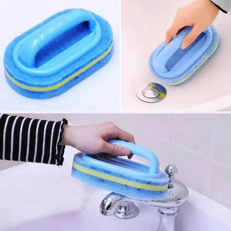 Kitchen Cleaning Bathroom Toilet Cleaning Brush Sponge Bathtub For ...