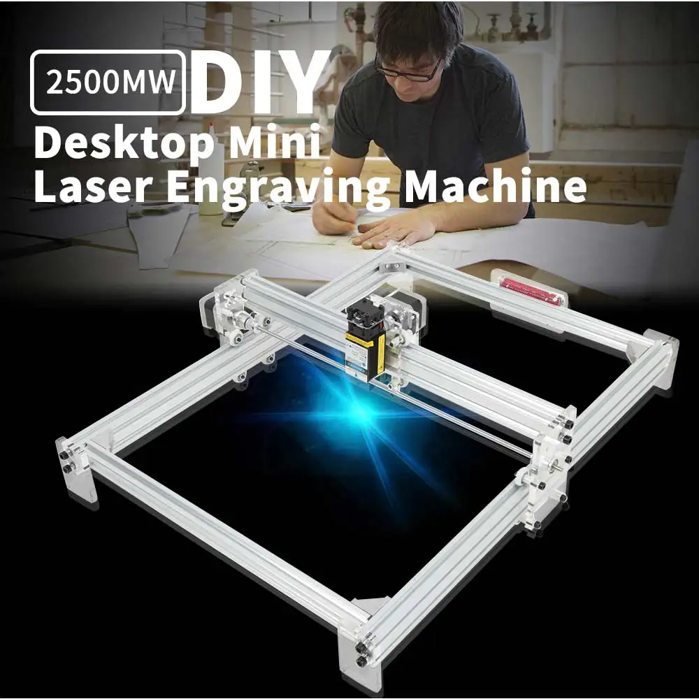 

40 x 50cm 2500MW CNC DIY Desktop Laser Engraving Machine Engraver Machine USB DIY Engraver Desktop Wood Router Cutter Printer