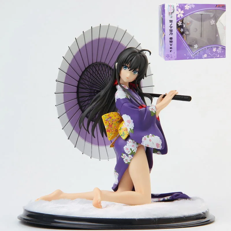

10cm My Teen Romantic Comedy SNAFU Action Figure Yukinoshita Yukino Kimono Anime Model Doll Decoration PVC Figurine Kids Toys