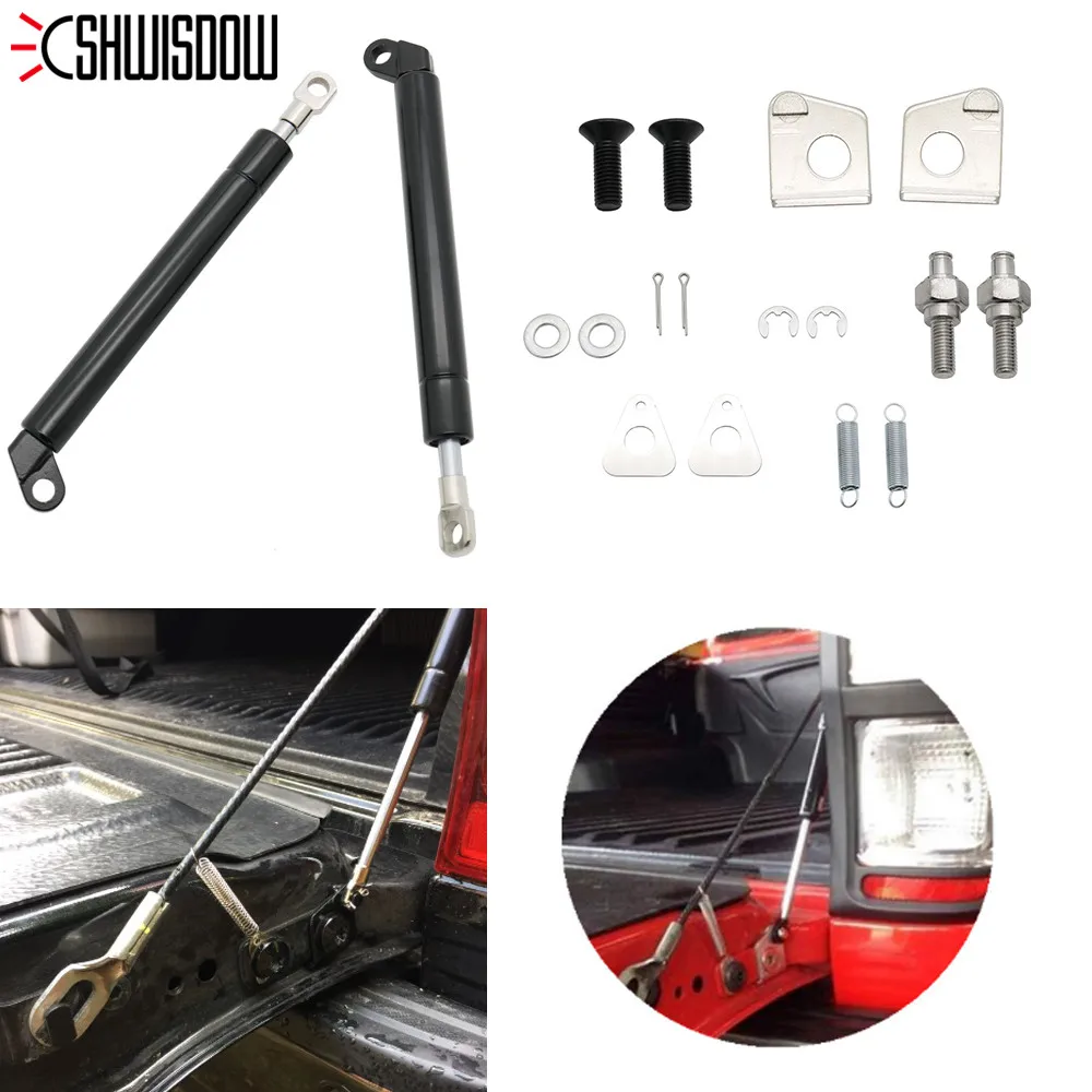 

High quality 1 Pair Tailgate Slow Down & Easy Up Strut Kit For FORD RANGER T6 Year 2012-2016