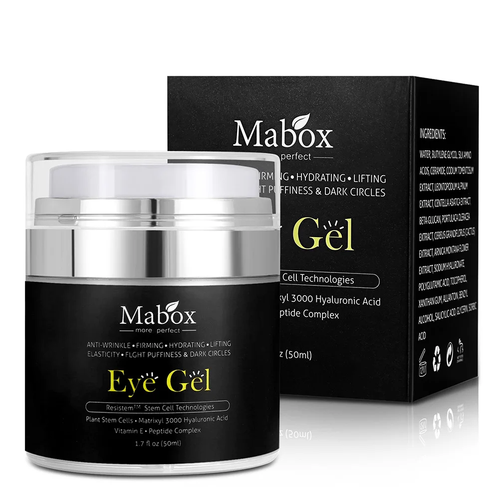 

Mabox 50ML Hyaluronic Acid Eye Gel Cream Instant Anti-Wrinkle Remove Dark Circle Eye Essence Against Puffiness Anti Aging