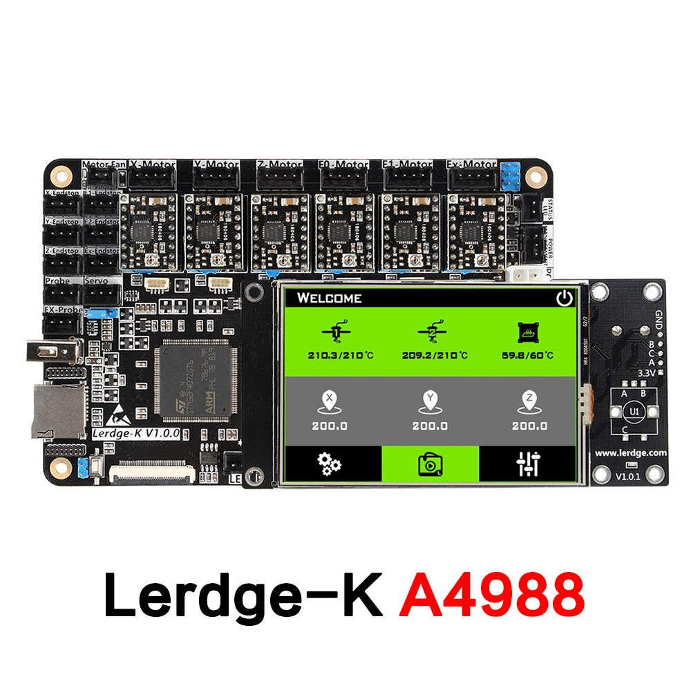 3DSWAY 3D принтеры материнская плата LERDGE K ARM 32Bit Управление Доска с 3 5 &quotсенсорный