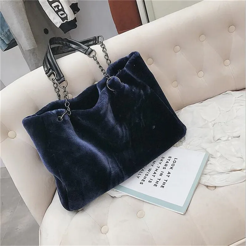 AEQUEEN Feminine Bolsa роскошные сумки из искусственного меха для женщин зимняя сумка