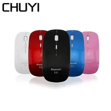 CHUYI Bluetooth мышь беспроводная ультратонкая компьютерная мышь 1600 dpi оптическая тонкая BT мышь для геймера ПК Ноутбук дропшиппинг