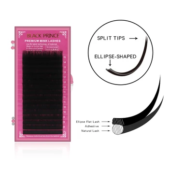 

Blace Prince 2019 Sale New Magnetic Eyelashes Matte Ellipse Flat Eyelash Extension Soft Tips Light Weight Lash Individual Mink