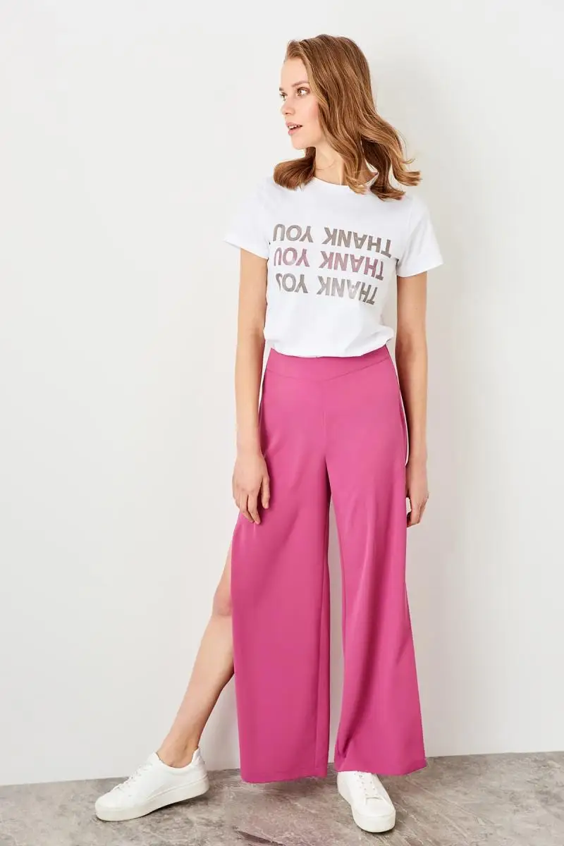 

Trendyol Purple Placketing Pants TWOSS19LJ0235
