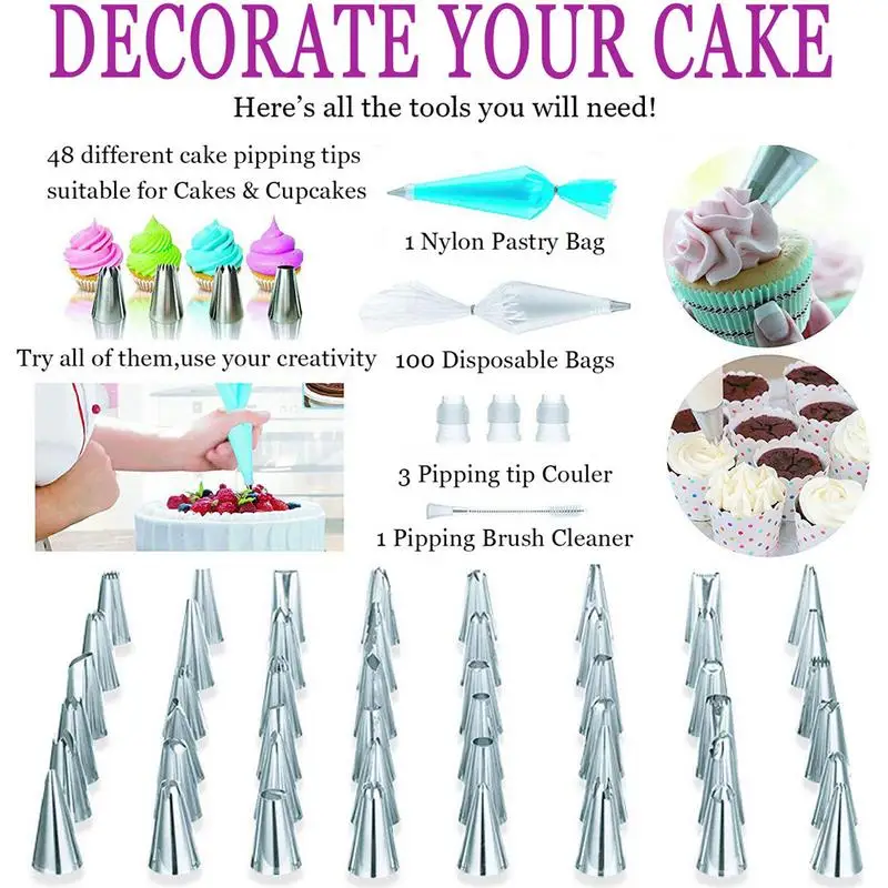 

Reference Title: 164 Piece DIY Baking Cake Turntable Set