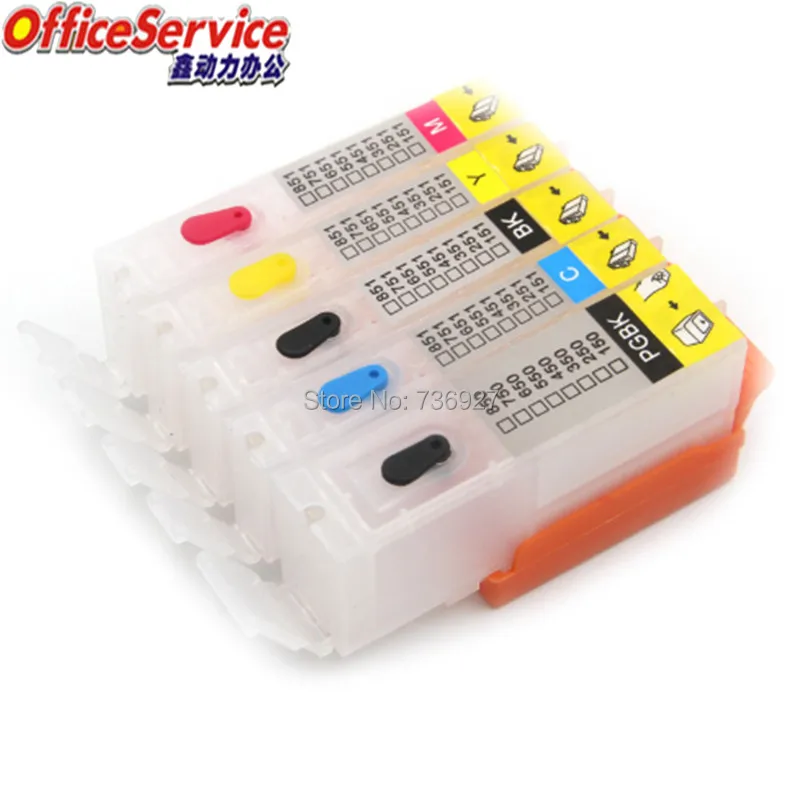 BCI 350 351 многоразовый чернильный картридж для Canon MG5430 MG5530 MG6330 MG6530 MG7130 iP7230 MX923 IX6830 IP8730