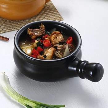 

Baby food porridge pot mini ceramic single handle small casserole rice soup milk stew pan stewpan earthenware cooking pot