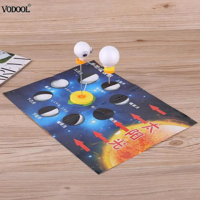 

Kids DIY Moon Phase Cause Science Experiment Astronomy Training School Learning Education Science Toys New