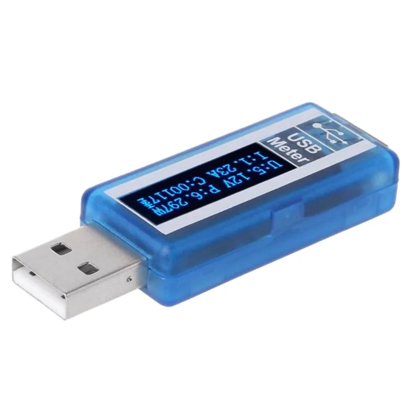 Usb Oled Tester Voltmeter Ammeter Power Capacity Meter Voltage Current Monitors Meter USB Current Voltmeter