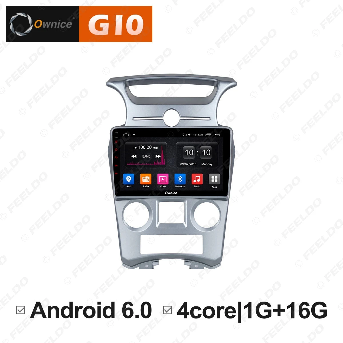 FEELDO 9 &quot2.5D Nano IPS экран Android 6 0 Octa Core/DDR3 2G/32G/4G LTE автомобильный медиаплеер для Kia Carens