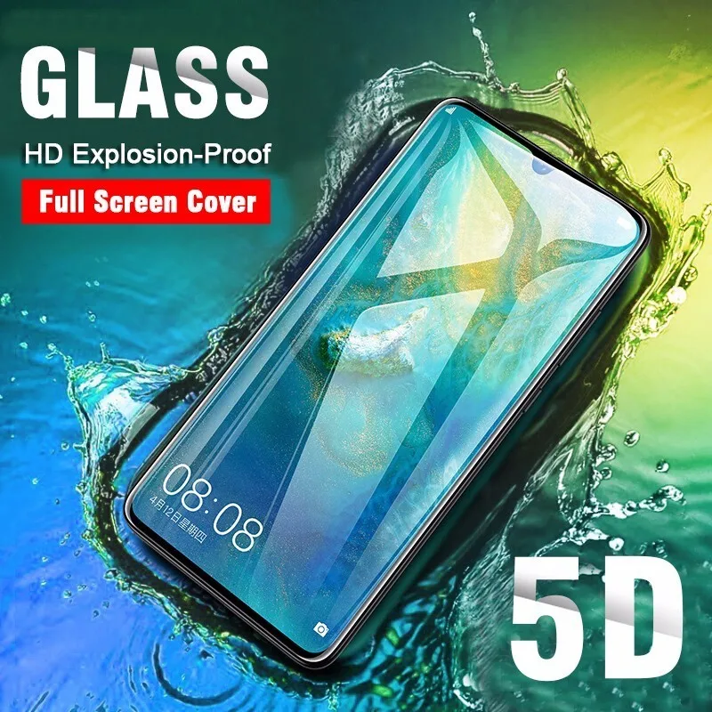 5D закаленное стекло для Huawei Mate 20 Lite полное покрытие Защита экрана 20X9H защитное