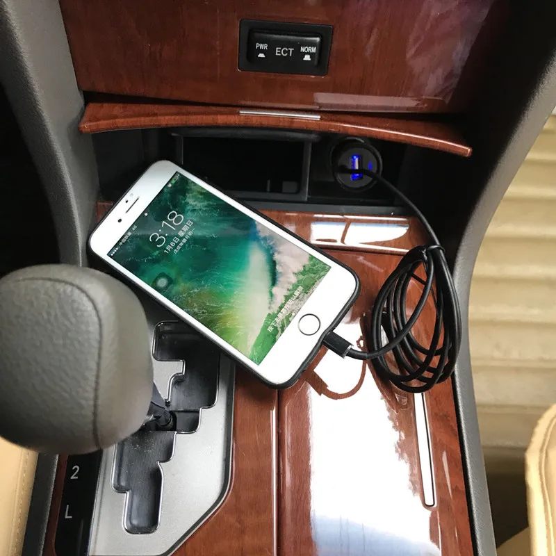 Аксессуары автомобильное зарядное устройство USB для iPhone Samsung быстрая зарядка Porsche
