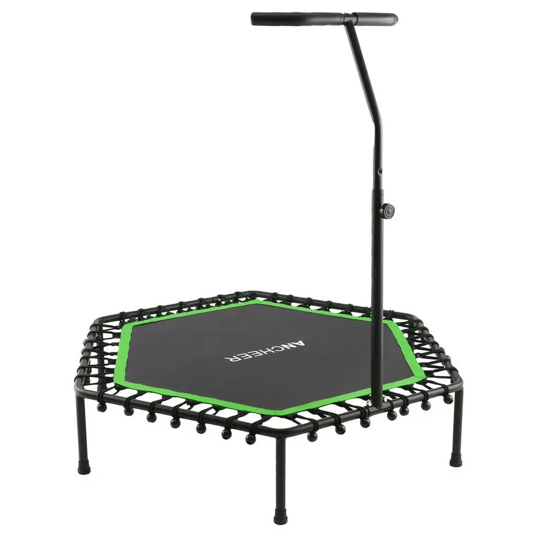 

Folding Trampoline Portable Adjustable Construction Safe Padded Frame Cover T-Arm Handle For Children Kids Christmas Gifts