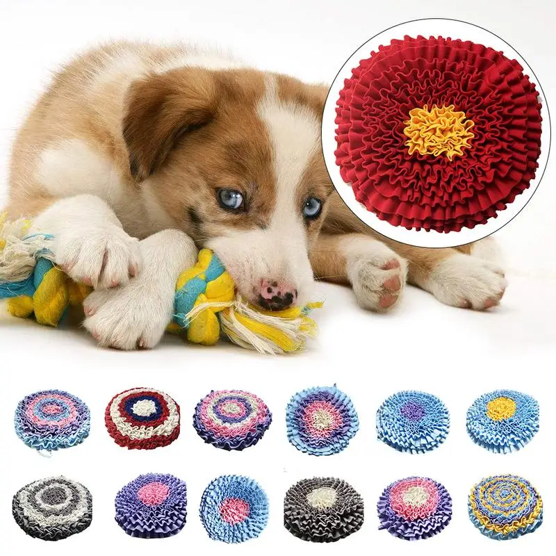 Pet Toy Dog Sniffing Pad Pet Toy Flower Shaped Pet Training Mat Detachable Dog Sniffing Pad Pet Release Stress Training New 