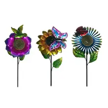 Солнечный светодиодный Солнечный цветок грунтовый светильник теплый белый свет открытый ретро сад газон пейзаж лампа Домашнее освещение украшение