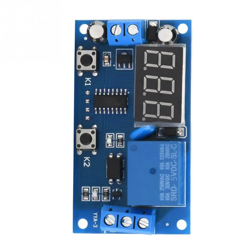YYA-3 задержка цикла реле таймера реле регулируемое время управления переключатель светодиодный реле дисплея DC 5 В реле таймера