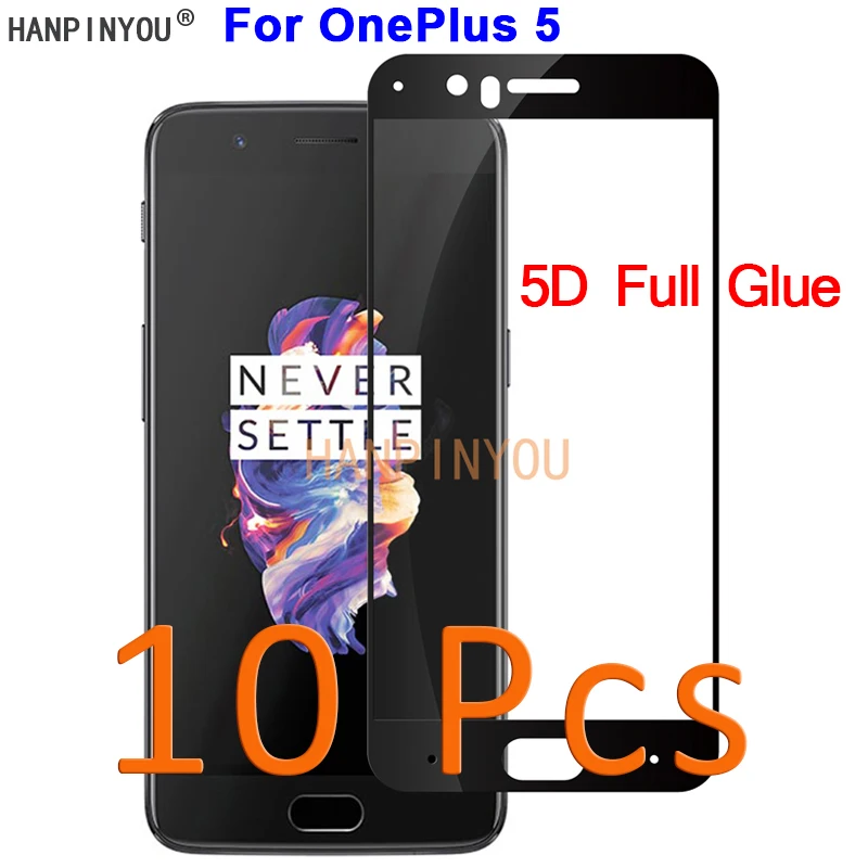 10 шт./лот для OnePlus 6 1 + 5T One Plus 7 6T 5 3 3T 5D 9D полное клеевое Покрытие Закаленное стекло