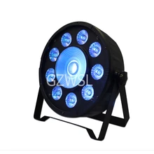 24 шт./лот Новое поступление сценический ДИСКО 9+ 1 RGB 3 в 1 пластиковый светодиодный плоский