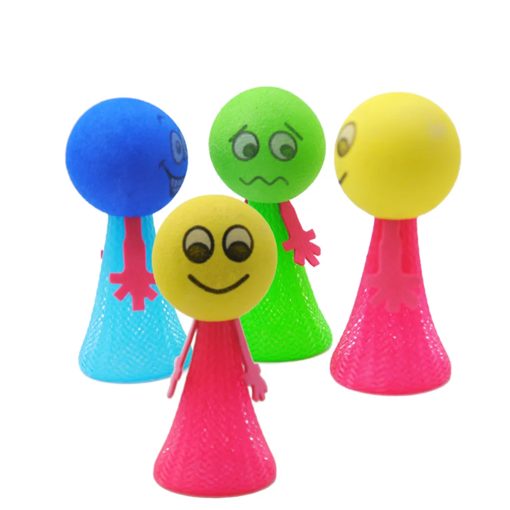 

Toys for Kid Bounce Ball Spring Toys Big Villain Vent Foam Bounce Ball Smile Squeezed Vent Toy Kids Decompression Expression