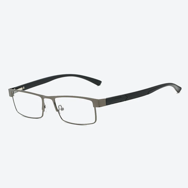 Zilead мужские металлические очки для чтения по рецепту, мужские деловые HD очки для дальнозоркости и дальнозоркости с диоптрией+ 4,0 унисекс