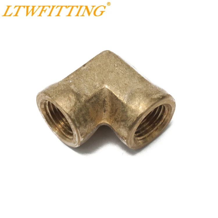 LTWFITTING Brass Pipe Fitting Female 90 Deg 1/8&quot NPT Elbow Fuel Air | Обустройство дома