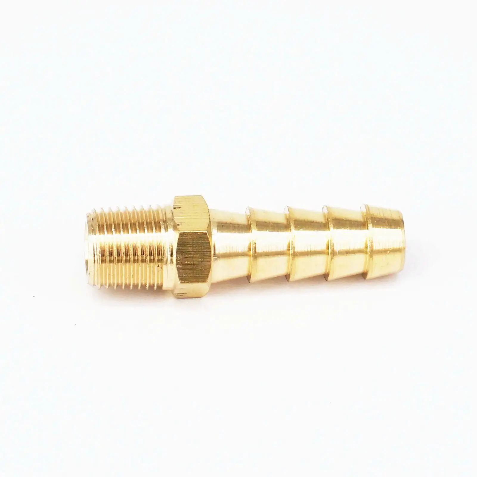 Solid Brass Y Barb Fitting Splicer Manifold Coupling 1//4/" Hose ID Air Fuel Water