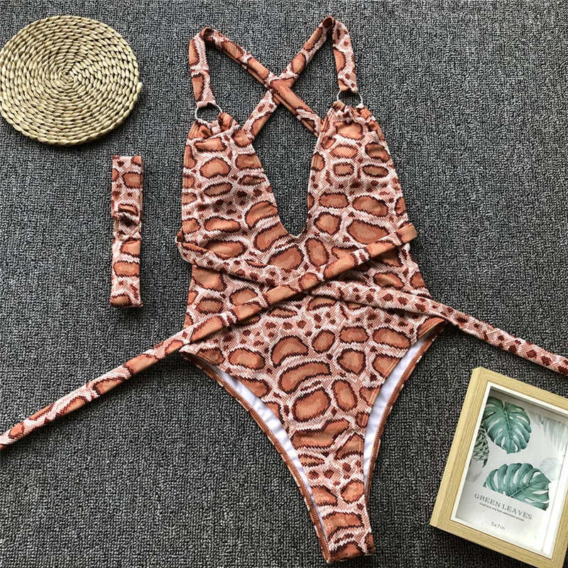 Бикини Bikinx бразильское леопардовое бикини 2019 кольцо сексуальный купальник