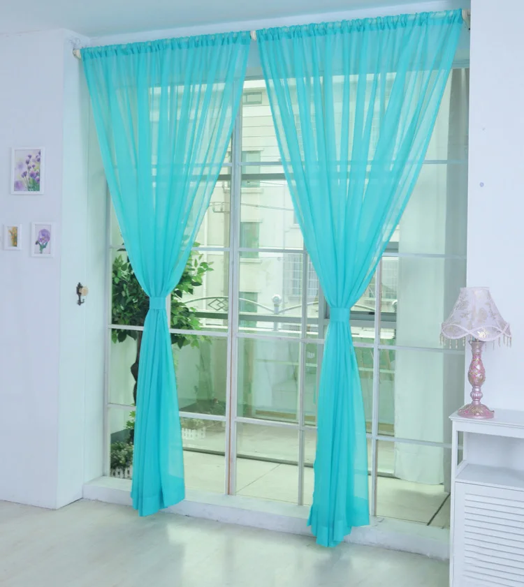 

Coloful Door Window Curtain Tulle Voile Drape Panel Sheer Scarf Valances 2018 S1