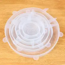 1 шт многоразовые эластичные силиконовые крышки, пищевая обертка, миска, кастрюля, крышка, Резиновая, сохраняющая свежесть Крышка для еды, миска, горшок, кухонный гаджет