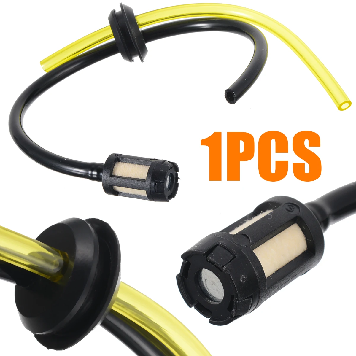 5 Piezas Manguera de Combustible,Tuberia de Combustible Tubo de Combustible Filtro de Combustible con Tanque Filtro de Desbrozadora Accesorios de Repuesto para Desbrozadora,Motosierra