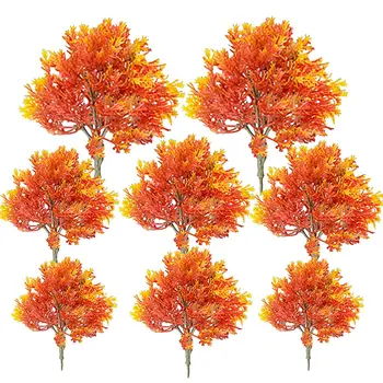 

10/13/15/19cm Plastic Autumn Maple Color Coconut Palm Tree Train Railroad Architecture Diorama Tree DIY Model Building Kits