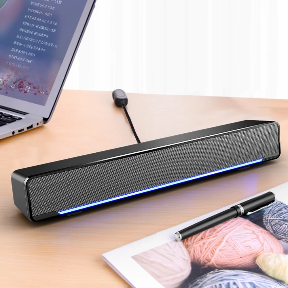 SADA USB Проводная мощная компьютерная колонка стерео сабвуфер бас динамик объемный