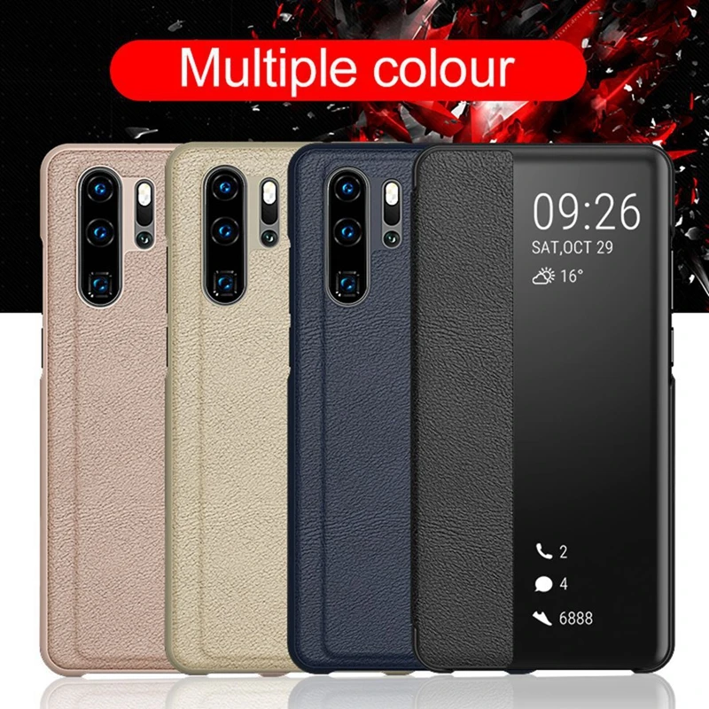 KISSCASE Smart View Флип раскладный кожаный чехол для huawei P30 Pro P20 P 30 20 P30pro P20pro 20pro 30pro окна