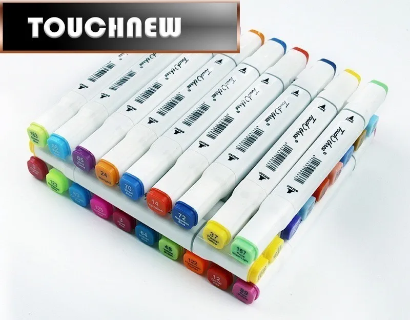 

On saleOily double-headed marker pen five generations upgrade 32 48 72 color comics learning painting supplies