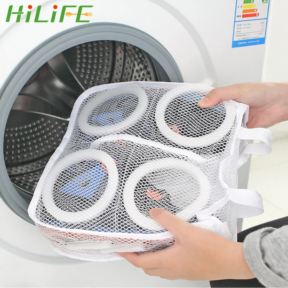

HILIFE Lazy Shoes Washing Bags for Shoes Underwear Bra Washing Bags Mesh Laundry Bag Protective Organizer Shoes Airing Dry Tool