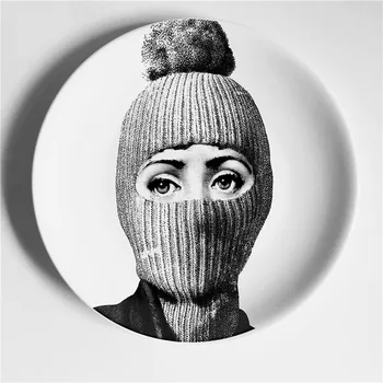 

Milan Piero Plates Desk Ornaments Wall Hanging Dishes Sample Room Background Home Hotel Decoration Accessories