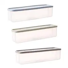 3 шт./компл. Еда хранения лапши Пластик контейнеров коробка для Кухня сахар гайка холодильник закуски(хаки+ светильник синий+ светильник зеленый