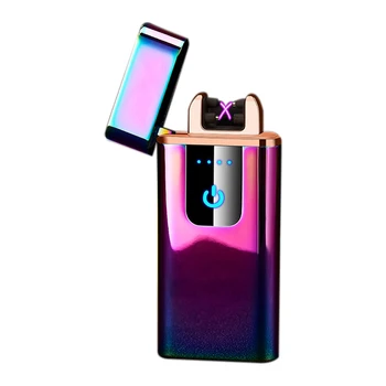 

Plasma Cigarette Lighter Usb Double Arc Electric Cigarette Lighter Windproof Press Controls