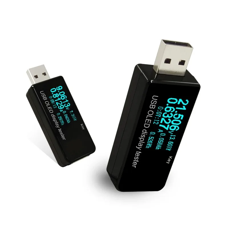 OLED 128x64 USB Тестер Вольтметр постоянного тока измеритель напряжения power Bank батарея Емкость монитор QC3.0 телефон зарядное устройство детектор