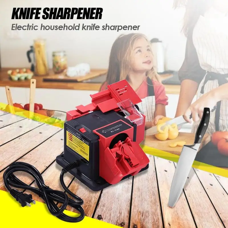 

Knife Sharpener Electric Drill Bit Knife Scissors Chisel Sharpener Sharpening Grinder Multifunction Kitchen Tools EU/US Plug