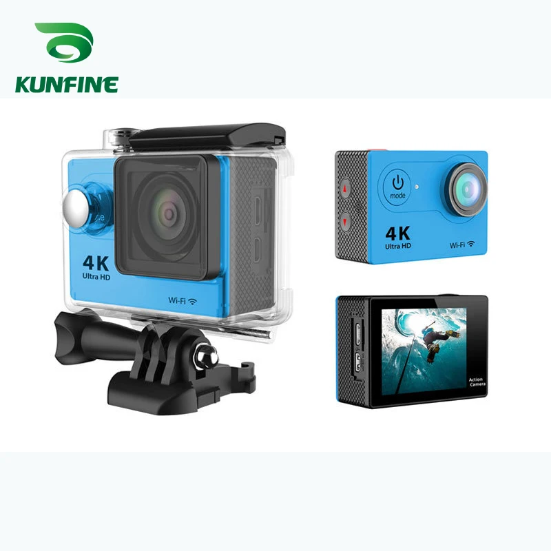 KUNFINE Ultra HD 4K спортивная видеокамера DV Action 2 0 &quotэкран 170 WiFi CMOS сенсор