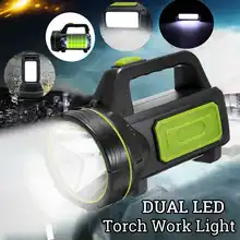 LED Portable Spotlight Lantern Searchlight Rechargeable Handheld High Power Portable Light for Outdoor Camping