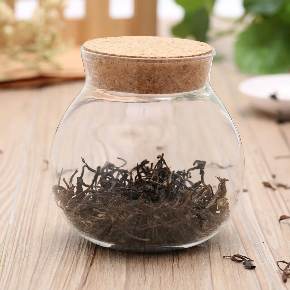 Креативный милый дизайн чай кофе сахар Стеклянные Канистры цветочное растение ваза HY1