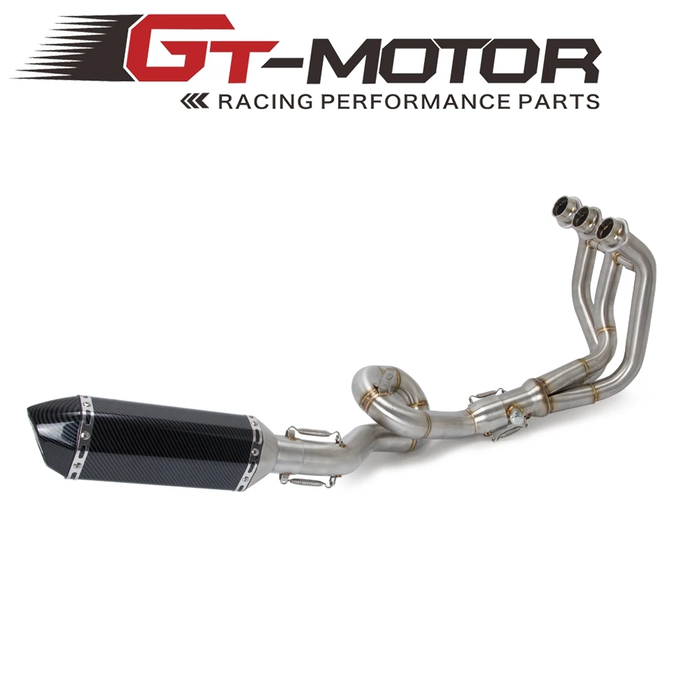 

Motorcycle Full Exhaust System Header Loop Front Middle Pipe For YAMAHA MT09 FZ09 MT-09 FZ-09 2014-2018 XSR900 NOT for Tracer