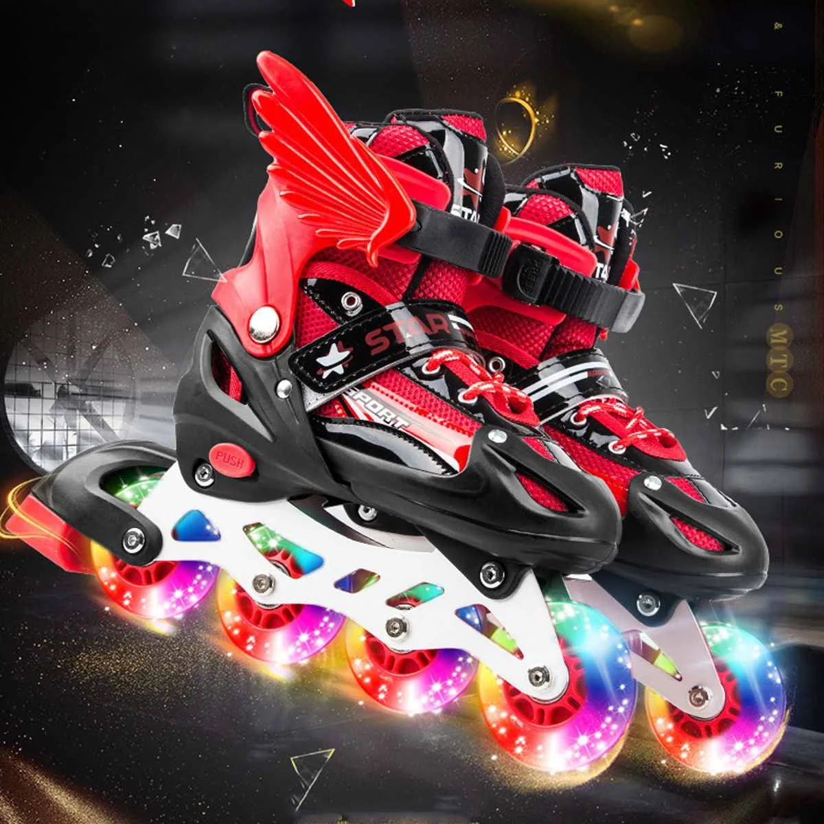 

Kids Children Roller Skates 4 Wheels Skating Shoes Sliding Slalom Inline Skates Blades s Kids Gifts