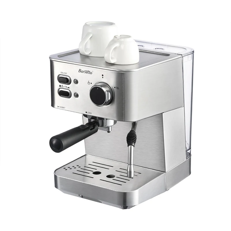 

Best Sell BARSETTO 15Bar Pressure Coffee Machine stainless steel household espresso coffee maker-EU Plug
