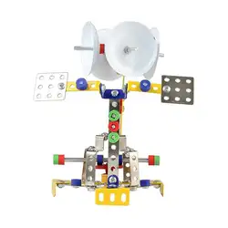 Спутниковая приемная станция собранная игрушка сплав инженерный автомобиль Наука игрушка